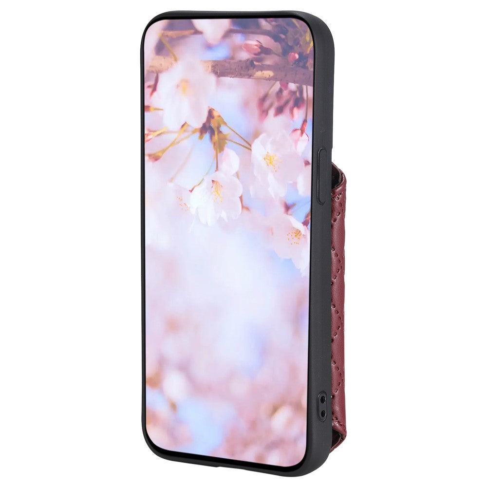 Stil 008 För Samsung Galaxy A14 5G / A14 4G Stativskal PU-läder + TPU RFID-blockerande mobilskal med handledsrem