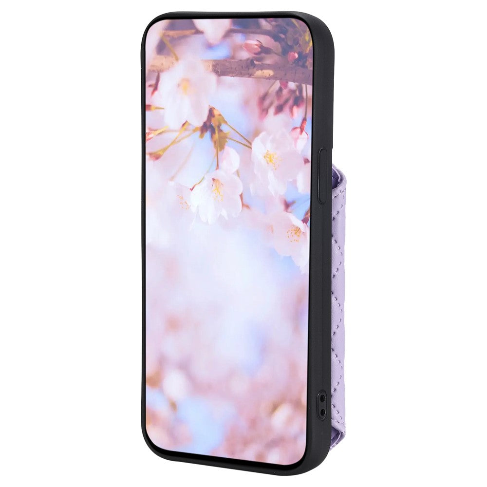 Style 008 For Samsung Galaxy A52 4G / 5G / A52s 5G RFID Blocking Kickstand Case PU Leather Coated TPU Phone Shell with Wrist Strap
