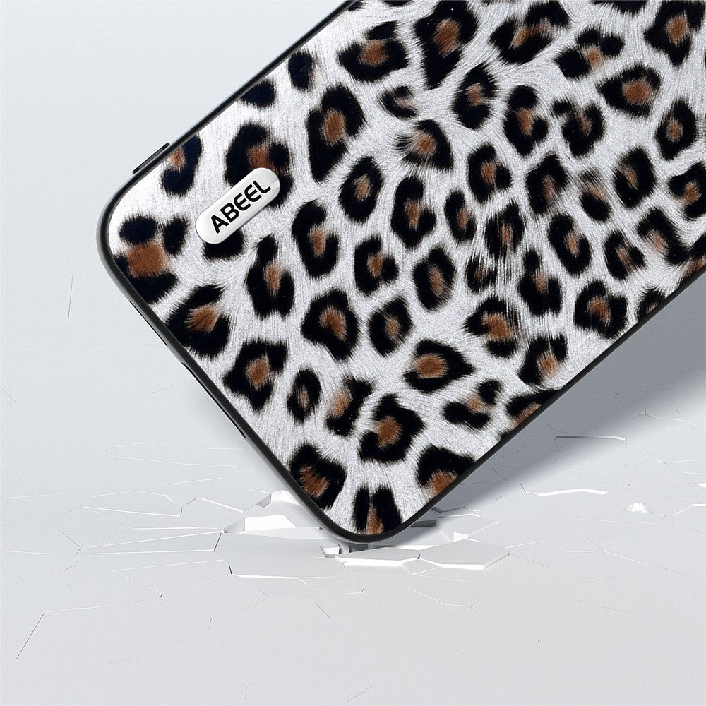 ABEEL For Samsung Galaxy S23 FE Leopard Texture Phone Case PU Leather+TPU+PC Anti-Drop Cover