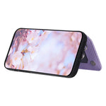 Style 008 Kortholdercover til iPhone 12 Pro Max 6,7 tommer, RFID-blokerende PU-læder+TPU-telefoncover med støttefod og håndrem