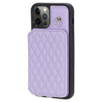 Style 008 Kortholdercover til iPhone 12 Pro Max 6,7 tommer, RFID-blokerende PU-læder+TPU-telefoncover med støttefod og håndrem