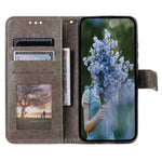 For Oppo A78 4G Wallet PU Leather Cover Stand Imprinted Mandala Flower Case with Strap