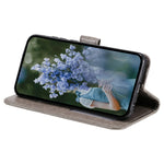 For Oppo A78 4G Wallet PU Leather Cover Stand Imprinted Mandala Flower Case with Strap