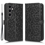 For Samsung Galaxy S23 FE Phone Wallet Case Dot Imprinted Stand PU Leather Cover