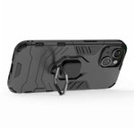 For iPhone 15 Plus Ring Holder Kickstand Protective Cover TPU+PC Phone Case