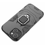 For iPhone 15 Plus Ring Holder Kickstand Protective Cover TPU+PC Phone Case