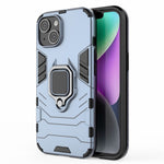 For iPhone 15 Plus Ring Holder Kickstand Protective Cover TPU+PC Phone Case