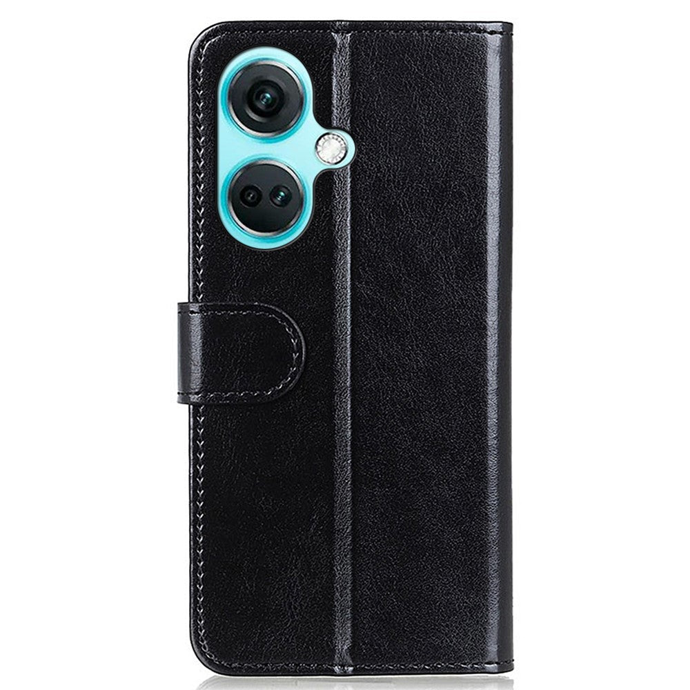 OnePlus Nord CE3 5G-cover med Crazy Horse-tekstur, pung, PU-læder, stativ og mobilskal