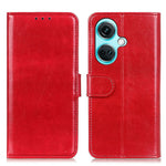 OnePlus Nord CE3 5G-cover med Crazy Horse-tekstur, pung, PU-læder, stativ og mobilskal