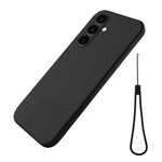 For Samsung Galaxy A25 5G (Global) (161.0 x 76.5 x 8.3mm) Phone Case Liquid Silicone Cover with Strap