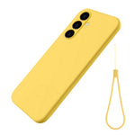 For Samsung Galaxy A25 5G (Global) (161.0 x 76.5 x 8.3mm) Phone Case Liquid Silicone Cover with Strap