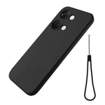 Flytande silikonskal för OnePlus Nord 3 5G / Ace 2V, mjukt foder, stötsäkert fodral med rem