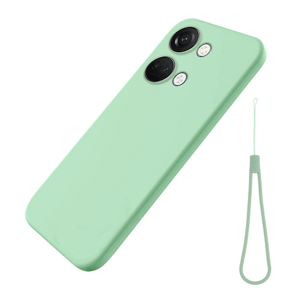 Flytande silikonskal för OnePlus Nord 3 5G / Ace 2V, mjukt foder, stötsäkert fodral med rem
