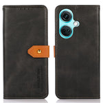 KHAZNEH For OnePlus Nord CE3 5G Cowhide Texture Wallet Shell PU Leather Case Stand Phone Cover