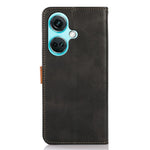 KHAZNEH For OnePlus Nord CE3 5G Cowhide Texture Wallet Shell PU Leather Case Stand Phone Cover