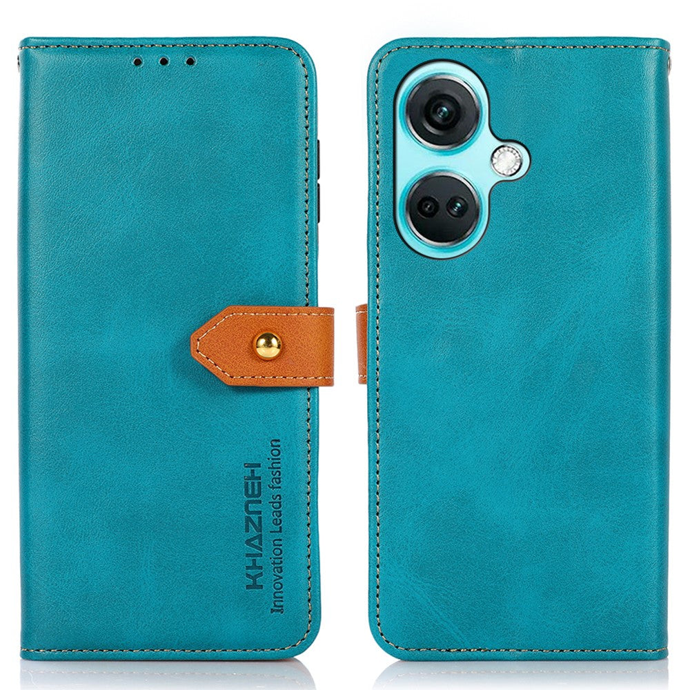 KHAZNEH For OnePlus Nord CE3 5G Cowhide Texture Wallet Shell PU Leather Case Stand Phone Cover