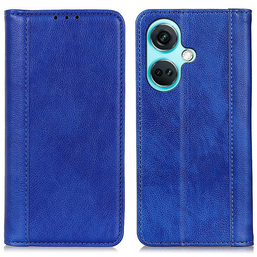 For OnePlus Nord CE3 5G Wallet Case Split Leather Stand Litchi Texture Shockproof Phone Cover