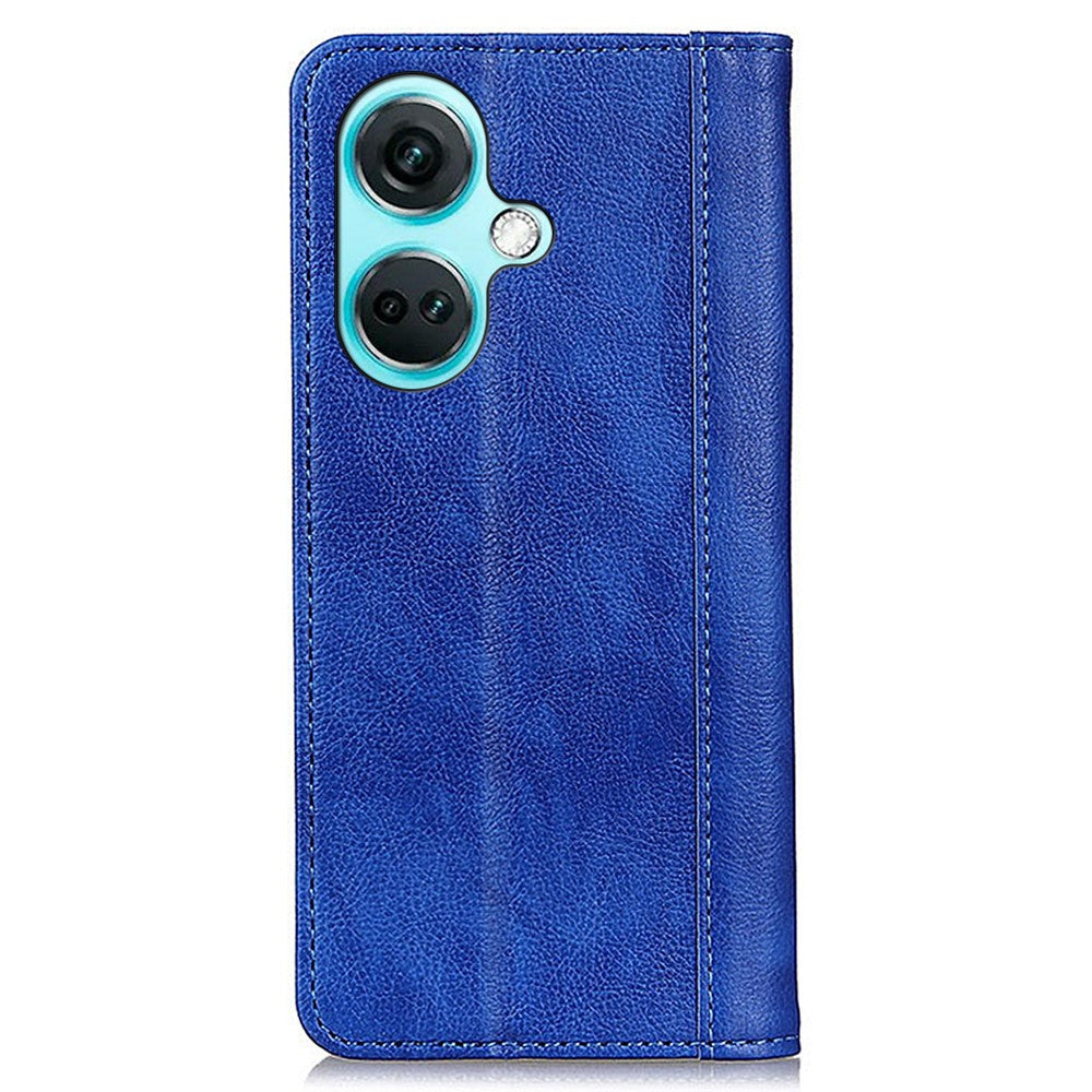 For OnePlus Nord CE3 5G Wallet Case Split Leather Stand Litchi Texture Shockproof Phone Cover