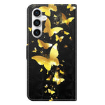 3D Pattern Printing Shell for Samsung Galaxy S23 FE PU Leather Wallet Phone Case Stand Cover with Strap