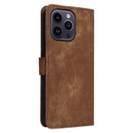 For iPhone 15 Anti-scratch Stand Cover Wallet Phone Case RFID Blocking PU Leather Shell with Strap