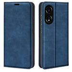 Oppo A78 4G Skin-touch Läder Plånboksfodral Magnetiskt Autoabsorberande Stativ mobilfodral