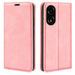 Oppo A78 4G Skin-touch Läder Plånboksfodral Magnetiskt Autoabsorberande Stativ mobilfodral