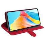 Crazy Horse Texture Wallet Case for Oppo A78 4G , PU Leather Stand Full Protection Phone Cover