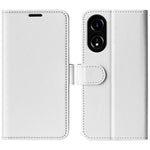 Crazy Horse Texture Wallet Case for Oppo A78 4G , PU Leather Stand Full Protection Phone Cover