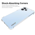 ENKAY HAT PRINCE skridsikkert, stribet, gennemsigtigt TPU-mobilcover til Xiaomi Redmi 12 4G