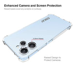 ENKAY HAT PRINCE skridsikkert, stribet, gennemsigtigt TPU-mobilcover til Xiaomi Redmi 12 4G
