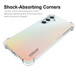 ENKAY HAT PRINCE För Samsung Galaxy S23 FE Halkfritt Strip Edge-skal Mjukt TPU Fyra Hörn Kuddemobilskal