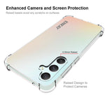 ENKAY HAT PRINCE För Samsung Galaxy S23 FE Halkfritt Strip Edge-skal Mjukt TPU Fyra Hörn Kuddemobilskal