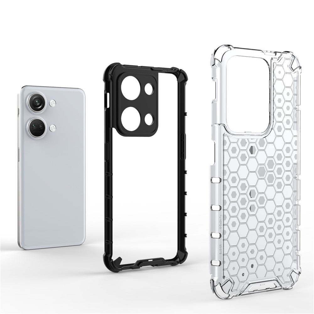 OnePlus Nord 3 5G / Ace 2V Fallskyddande mobilskal med bikakestruktur, stötsäkert fodral