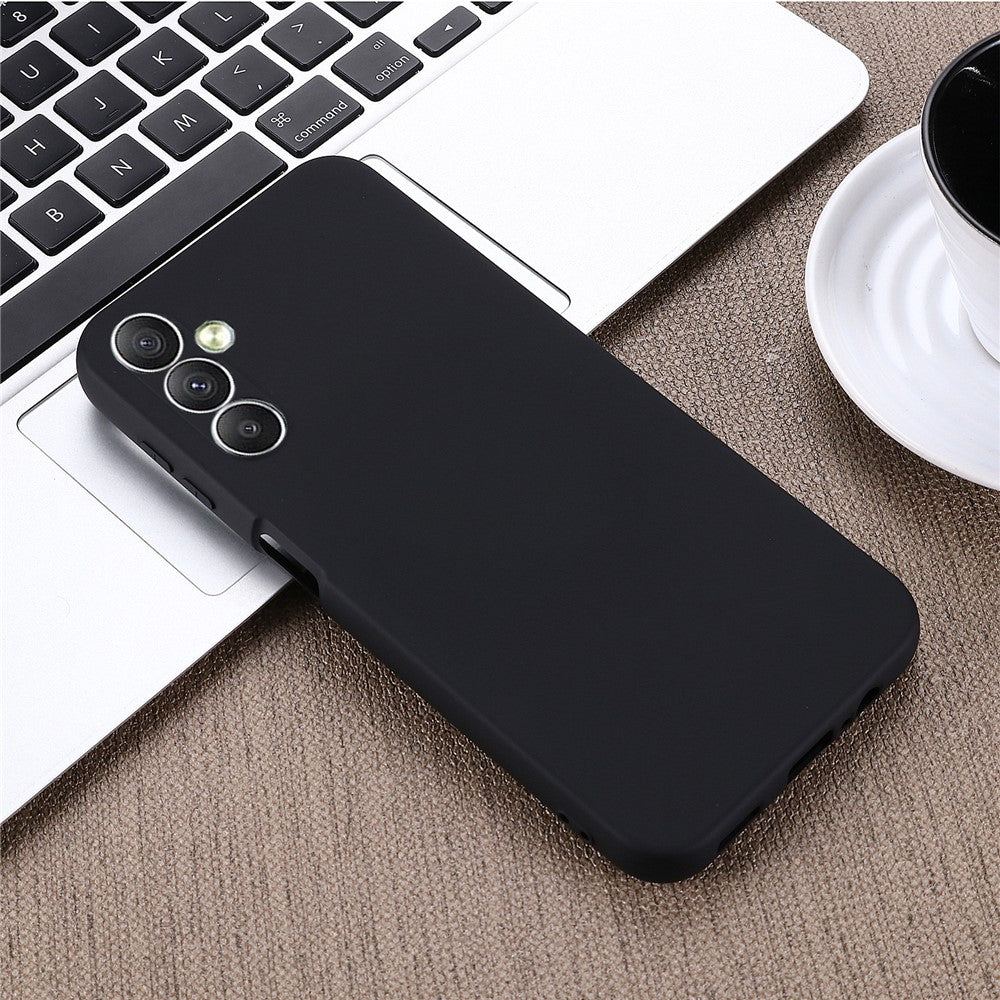 For Samsung Galaxy F34 5G / M34 5G Liquid Silicone Phone Case Soft Lining Shockproof Cover with Strap