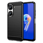For Asus Zenfone 10 5G Carbon Fiber Texture Phone TPU Case Brushed Phone Protective Cover