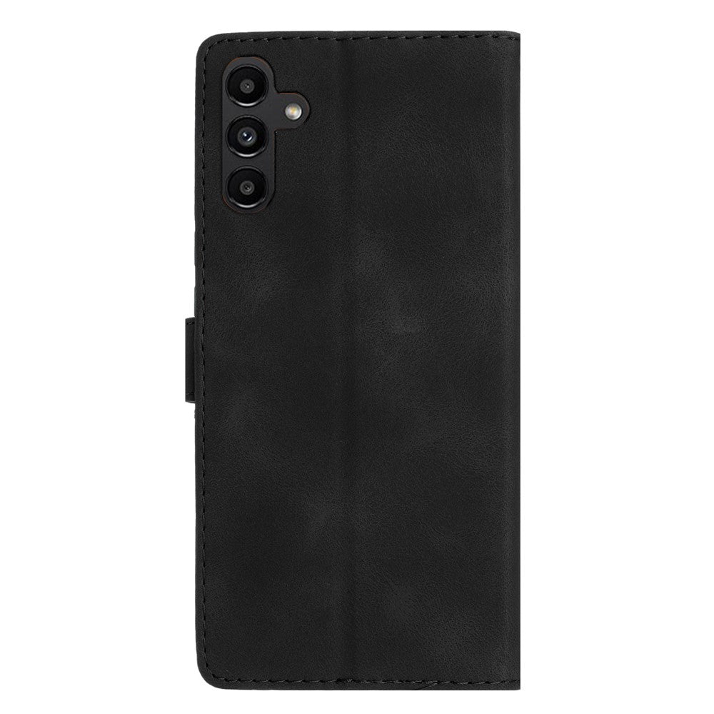 Samsung Galaxy S23 FE Mobilskal Präglat Blomma Magnetiskt Plånboksställ Läder Mobilskal