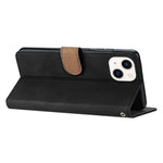Til iPhone 15 Wallet Flip Cover med Præget Sommerfugl Telefonetui Læder Stand Telefoncover