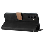 Samsung Galaxy S23 FE Präglat fjärilsfodral i PU-läder, plånbok med fällbart stativ, mobilmobilfodral