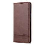 AZNS For Honor X50 Wallet Stand Phone Cover PU Leather Cowhide Texture Phone Case
