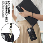 For iPhone 15 Pro RFID Blocking Back Case Multiple Card Slots PU Leather+TPU Phone Cover with Ring Kickstand