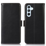For Samsung Galaxy F34 5G / M34 5G RFID Blocking Wallet Stand Cover Genuine Cow Leather Shockproof Phone Case