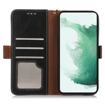 For Samsung Galaxy F34 5G / M34 5G RFID Blocking Wallet Stand Cover Genuine Cow Leather Shockproof Phone Case