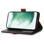For Samsung Galaxy F34 5G / M34 5G RFID Blocking Wallet Stand Cover Genuine Cow Leather Shockproof Phone Case