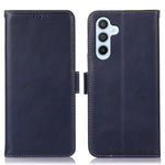 For Samsung Galaxy F34 5G / M34 5G RFID Blocking Wallet Stand Cover Genuine Cow Leather Shockproof Phone Case
