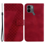 For Xiaomi Poco C50 4G / Poco C51 4G / Redmi A1+ 4G / A2+ 4G 7-Shape Imprinted Leather Cover Wallet Stand Phone Case
