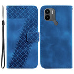 For Xiaomi Poco C50 4G / Poco C51 4G / Redmi A1+ 4G / A2+ 4G 7-Shape Imprinted Leather Cover Wallet Stand Phone Case