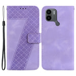 For Xiaomi Poco C50 4G / Poco C51 4G / Redmi A1+ 4G / A2+ 4G 7-Shape Imprinted Leather Cover Wallet Stand Phone Case