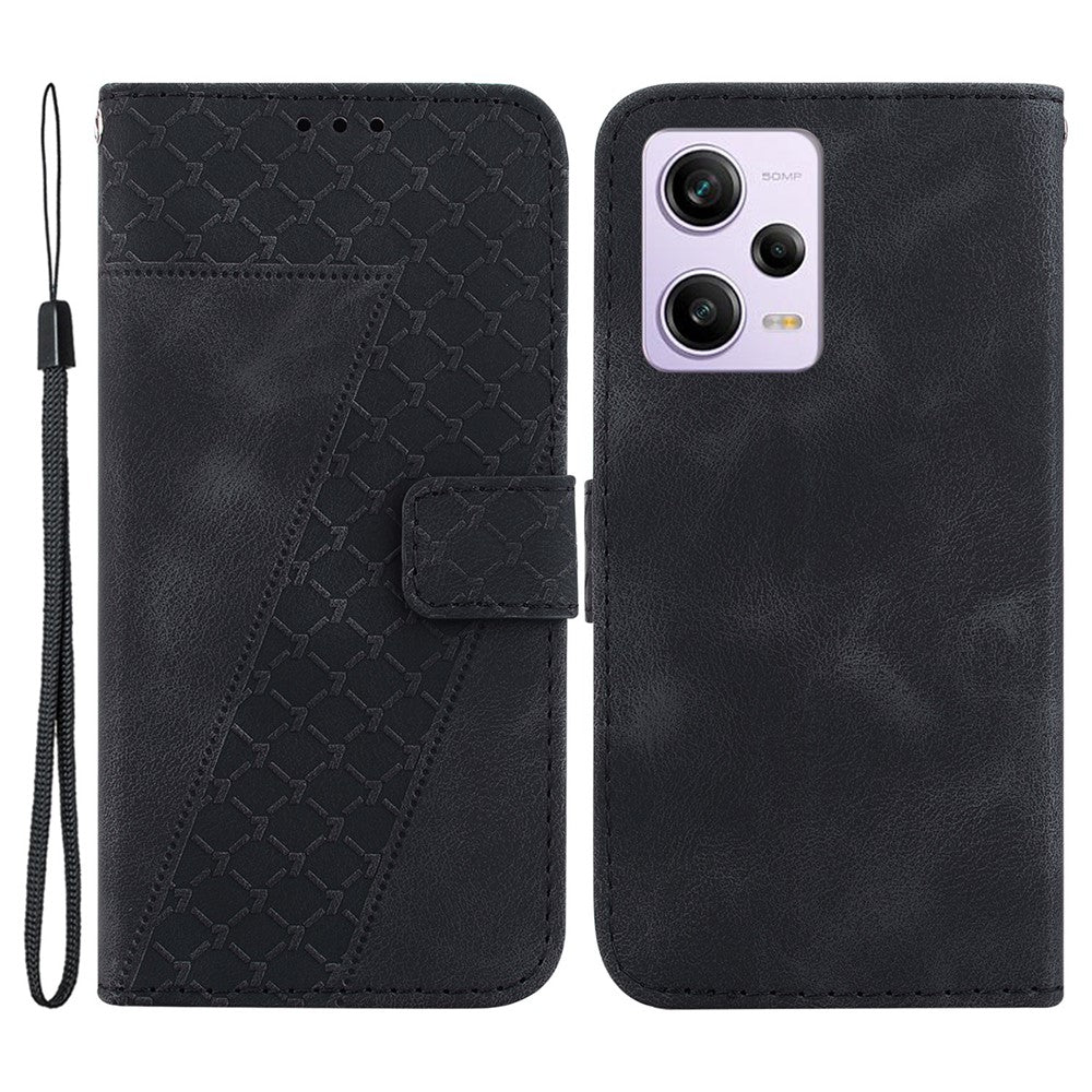 For Xiaomi Poco X5 Pro 5G / Redmi Note 12 Pro Speed 5G / Note 12 Pro 5G Leather Phone Case 7-Shape Imprinted Wallet Stand Cover