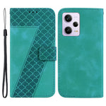 For Xiaomi Poco X5 Pro 5G / Redmi Note 12 Pro Speed 5G / Note 12 Pro 5G Leather Phone Case 7-Shape Imprinted Wallet Stand Cover