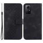 For Xiaomi Redmi Note 12S 4G 7-Shape Imprinted Anti-drop Phone Cover Flip Leather Wallet Stand Case